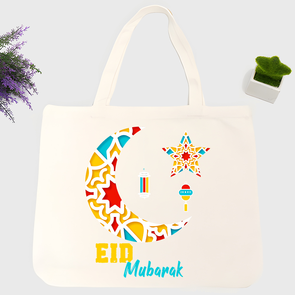 Women Bags For Eid - Women's crescent moon and star patterned