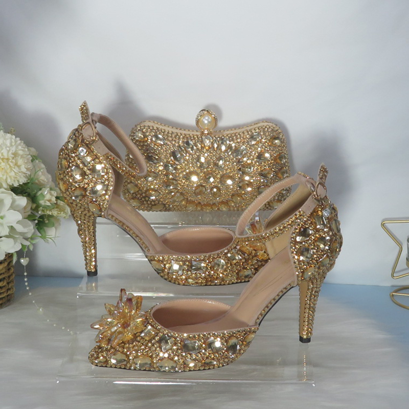 2021New  Golden crystal Bridal - Women Bags For Wedding review and price