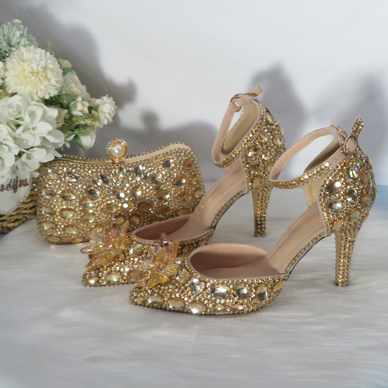 2021New  Golden crystal Bridal - Women Bags For Wedding review and price