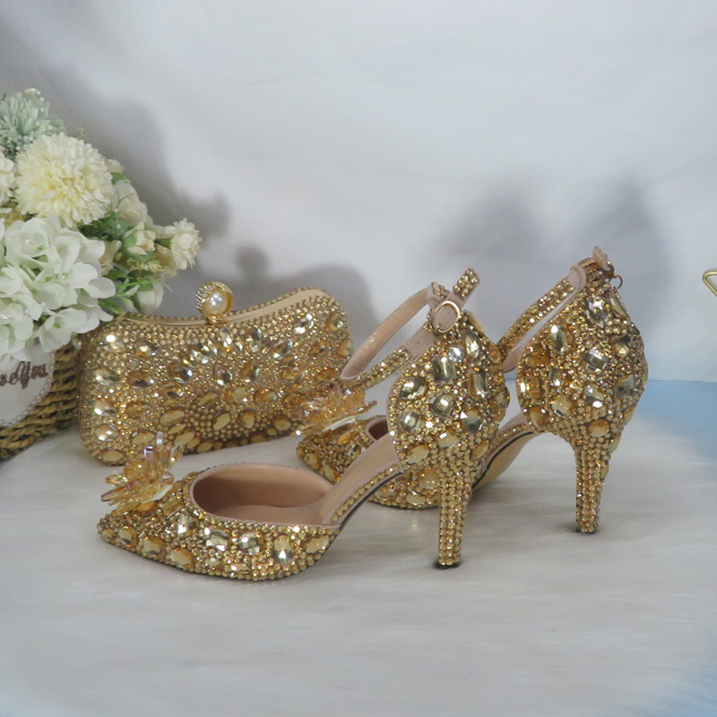 2021New  Golden crystal Bridal - Women Bags For Wedding review and price