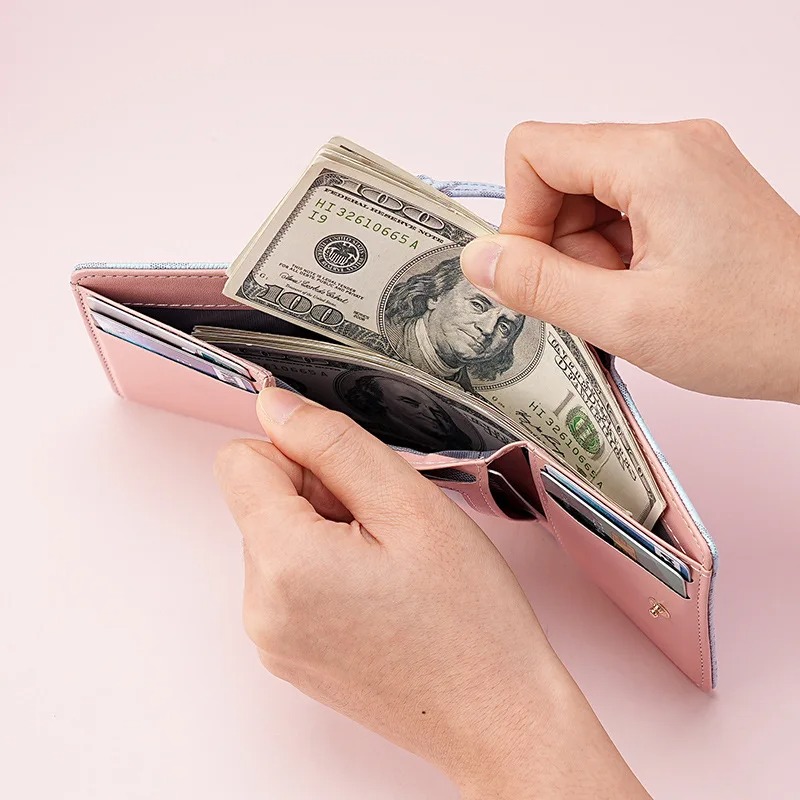Threefold Zipper Wallet with L - Women Bags Purses review and price