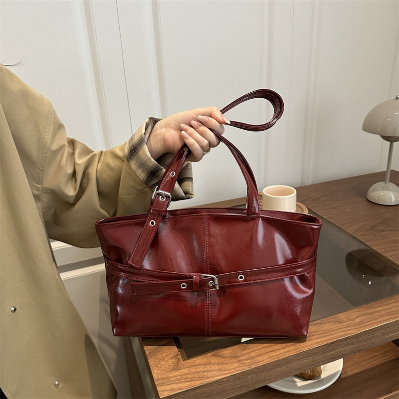 Luxury Wine Red Underarm Bag f - Women Bags For Airport review and price