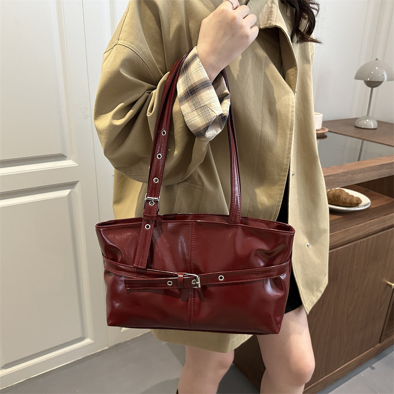Luxury Wine Red Underarm Bag f - Women Bags For Airport review and price