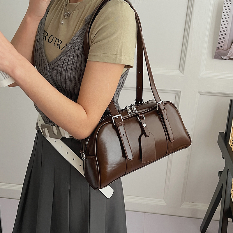 Women's PU Leather Boston Bag  - Women Bags For Airport review and price
