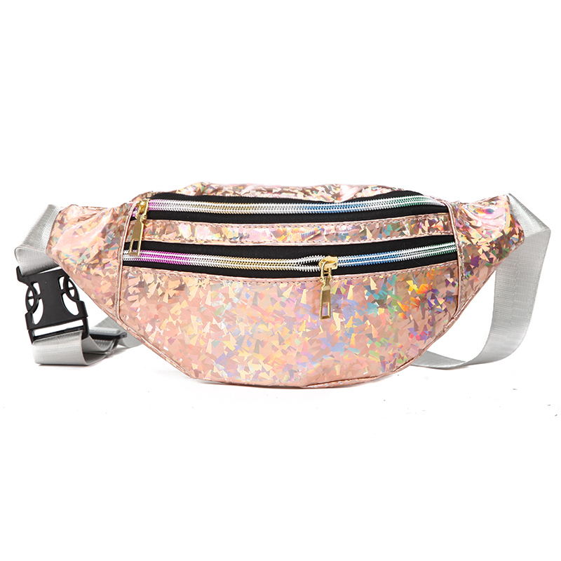 1PC New Holographic Fanny Pack - Women Bags Zip review and price