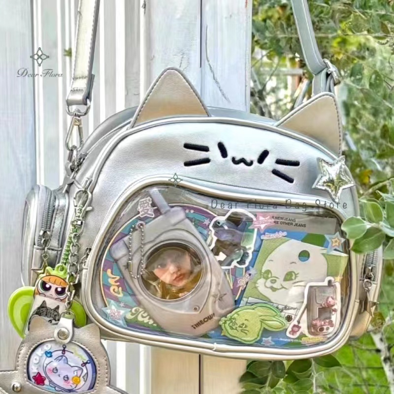 New Y2K Korean Kawaii Cat Ita  - Women Bags White review and price