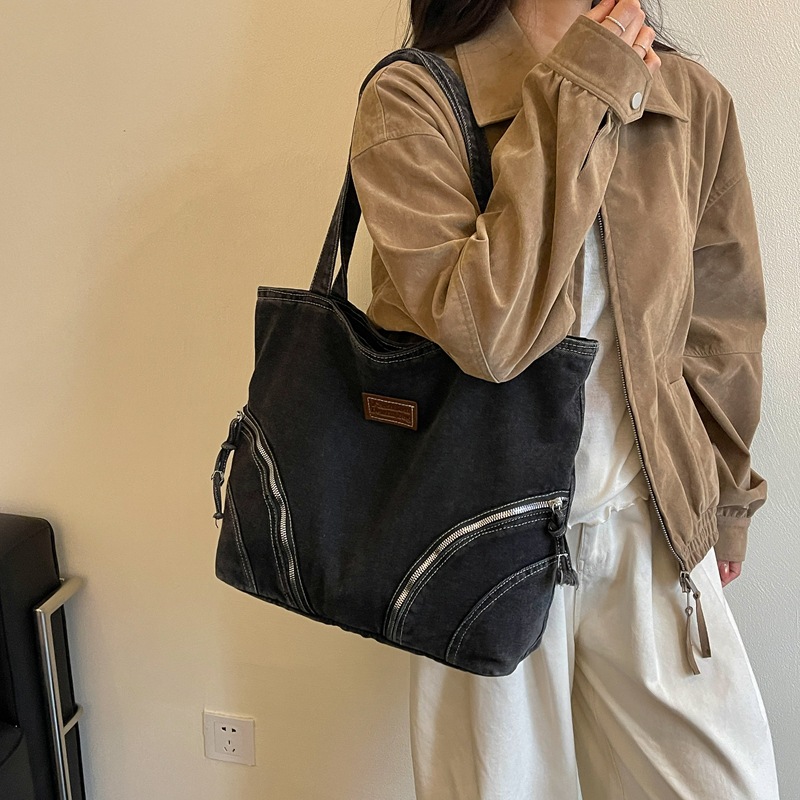 Women Denim Tote Bag Female Wa - Women Bags Zip review and price