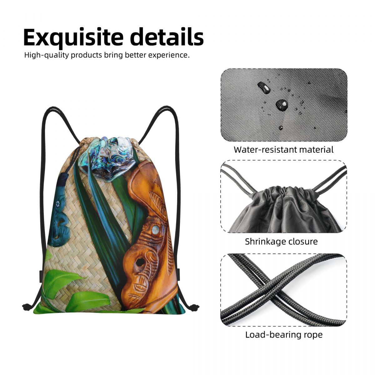 NZ Maoris Theme Drawstring Bag - Women Bags Nz review and price