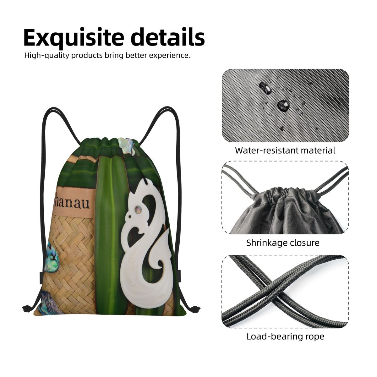 NZ Maoris Drawstring Bags Men  - Women Bags Nz review and price