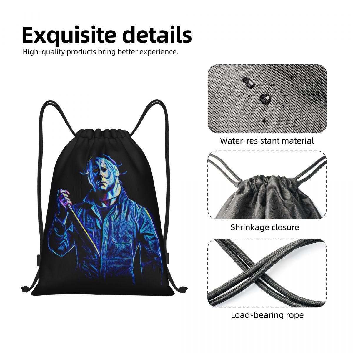 Custom Michael Myers Drawstrin - Women Bags Myer review and price
