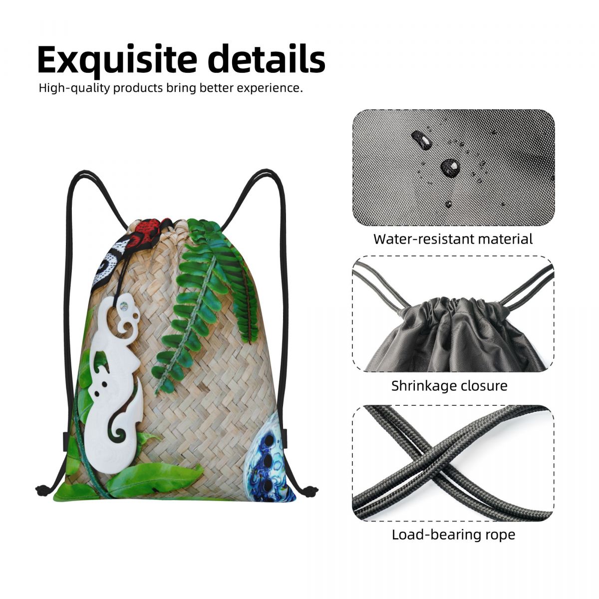 NZ Maoris Theme Drawstring Bag - Women Bags Nz review and price